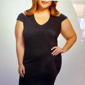 Bryce Slit Sleeve Knit Midi Dress